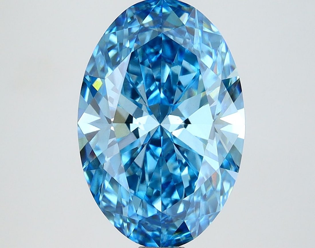Loose Diamond - OVAL 3.14ct Fancy Vivid Blue VS1: Loose Diamond - OVAL 3.14ct Fancy Vivid Blue VS1 Source: This is a real non-mined Diamond that has been grown in a lab Shape: OVAL Carats: 3.14 Color: Fancy Vivid Blue Certification: IGI Video: