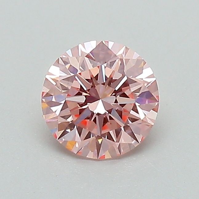 Ideal Loose Diamond - ROUND 0.61ct Fancy Pink VS1: Ideal Loose Diamond - ROUND 0.61ct Fancy Pink VS1 Source: This is a real non-mined Diamond that has been grown in a lab Shape: ROUND Carats: 0.61 Color: Fancy Pink Certification: IGI Video: Video