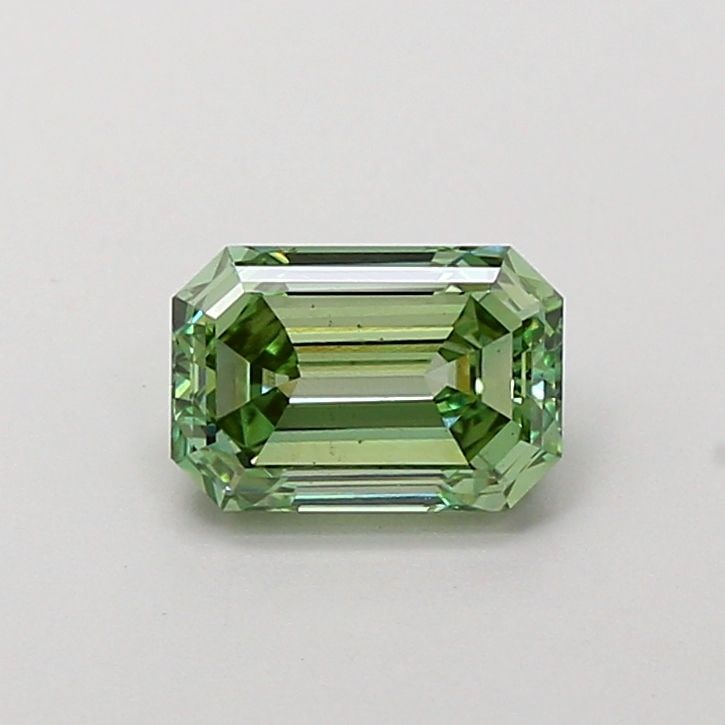 Loose Diamond - EMERALD 1.01ct Fancy Vivid Green VS2: Loose Diamond - EMERALD 1.01ct Fancy Vivid Green VS2 Source: This is a real non-mined Diamond that has been grown in a lab Shape: EMERALD Carats: 1.01 Color: Fancy Vivid Green Certification: IGI Video