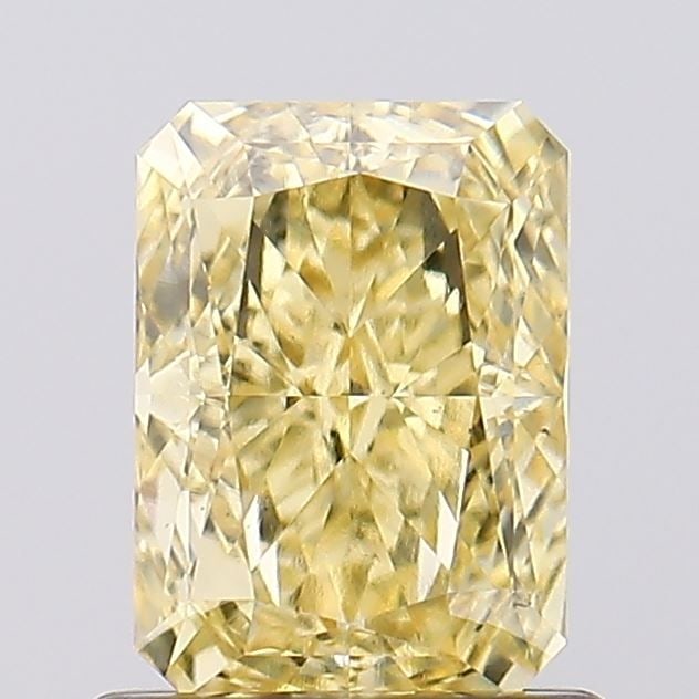 Loose Diamond - RADIANT 1.01ct Fancy Intense Yellow VS1: Loose Diamond - RADIANT 1.01ct Fancy Intense Yellow VS1 Source: This is a real non-mined Diamond that has been grown in a lab Shape: RADIANT Carats: 1.01 Color: Fancy Intense Yellow Certification: