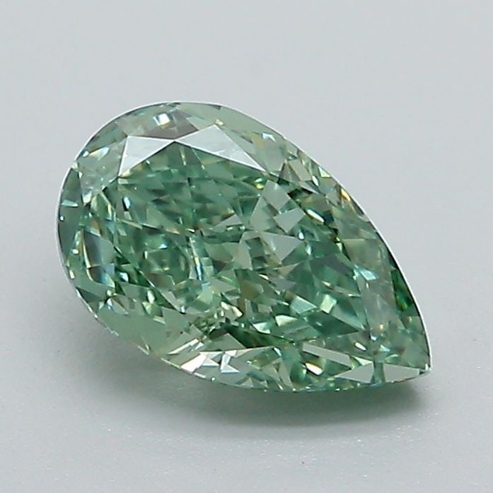 Loose Diamond - PEAR 1.15ct Fancy Vivid Green VVS2: Loose Diamond - PEAR 1.15ct Fancy Vivid Green VVS2 Source: This is a real non-mined Diamond that has been grown in a lab Shape: PEAR Carats: 1.15 Color: Fancy Vivid Green Certification: IGI Video:
