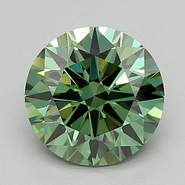 Loose Diamond - ROUND 2.5ct Fancy Vivid Green VS1: Loose Diamond - ROUND 2.5ct Fancy Vivid Green VS1 Source: This is a real non-mined Diamond that has been grown in a lab Shape: ROUND Carats: 2.5 Color: Fancy Vivid Green Certification: IGI Video:
