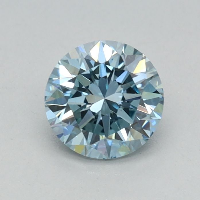 Loose Diamond - ROUND 0.47ct Fancy Vivid Blue VS1: Loose Diamond - ROUND 0.47ct Fancy Vivid Blue VS1 Source: This is a real non-mined Diamond that has been grown in a lab Shape: ROUND Carats: 0.47 Color: Fancy Vivid Blue Certification: IGI Video: