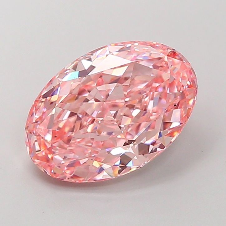 Loose Diamond - OVAL 3.64ct Fancy Vivid Pink VS2: Loose Diamond - OVAL 3.64ct Fancy Vivid Pink VS2 Source: This is a real non-mined Diamond that has been grown in a lab Shape: OVAL Carats: 3.64 Color: Fancy Vivid Pink Certification: IGI Video: