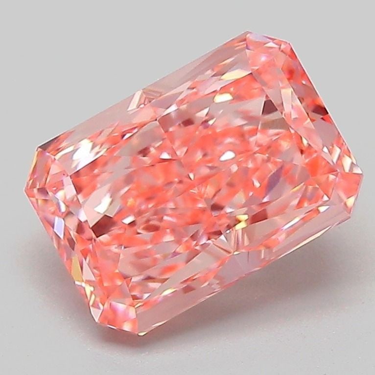 Loose Diamond - RADIANT 2.36ct Fancy Vivid Pink VVS2: Loose Diamond - RADIANT 2.36ct Fancy Vivid Pink VVS2 Source: This is a real non-mined Diamond that has been grown in a lab Shape: RADIANT Carats: 2.36 Color: Fancy Vivid Pink Certification: IGI