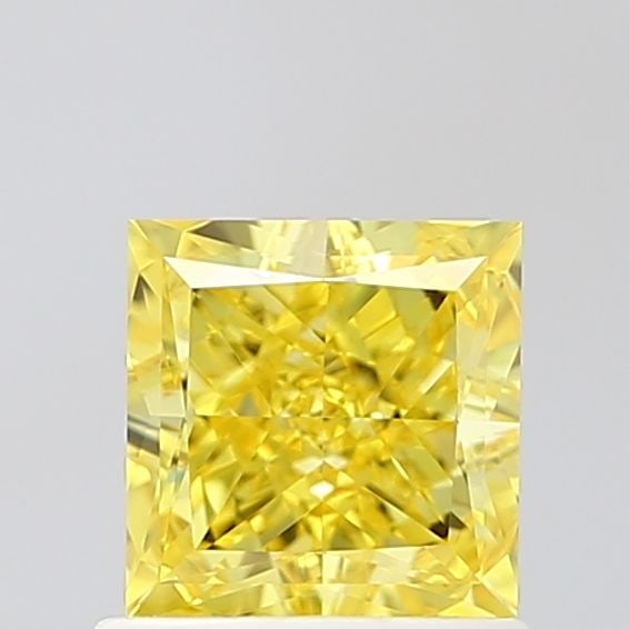Loose Diamond - PRINCESS 1.06ct Fancy Vivid Yellow VVS2: Loose Diamond - PRINCESS 1.06ct Fancy Vivid Yellow VVS2 Source: This is a real non-mined Diamond that has been grown in a lab Shape: PRINCESS Carats: 1.06 Color: Fancy Vivid Yellow Certification: