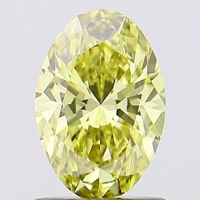 Loose Diamond - OVAL 1.04ct Fancy Vivid Yellow VVS2: Loose Diamond - OVAL 1.04ct Fancy Vivid Yellow VVS2 Source: This is a real non-mined Diamond that has been grown in a lab Shape: OVAL Carats: 1.04 Color: Fancy Vivid Yellow Certification: IGI Video: