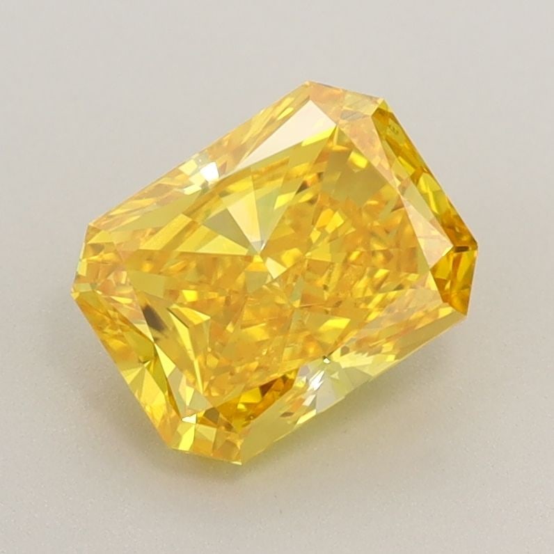 Loose Diamond - RADIANT 1.24ct Fancy Vivid Yellow VS1: Loose Diamond - RADIANT 1.24ct Fancy Vivid Yellow VS1 Source: This is a real non-mined Diamond that has been grown in a lab Shape: RADIANT Carats: 1.24 Color: Fancy Vivid Yellow Certification: IGI