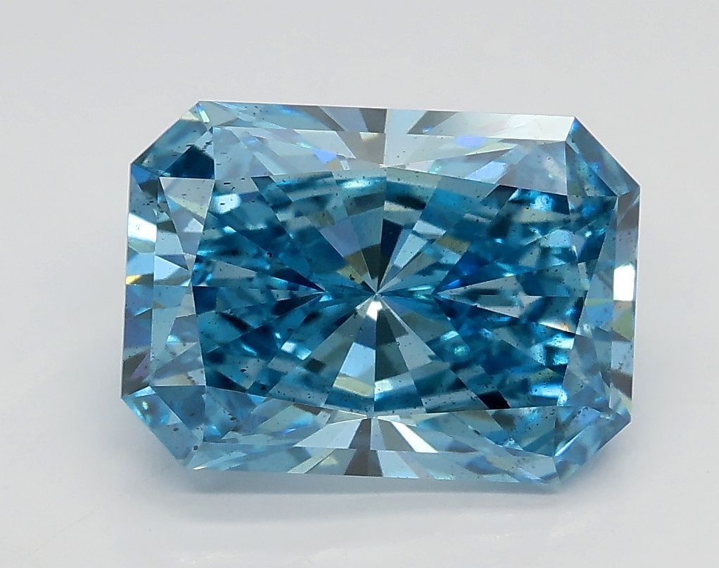 Loose Diamond - RADIANT 2.74ct Fancy Vivid Blue SI2: Loose Diamond - RADIANT 2.74ct Fancy Vivid Blue SI2 Source: This is a real non-mined Diamond that has been grown in a lab Shape: RADIANT Carats: 2.74 Color: Fancy Vivid Blue Certification: IGI Video: