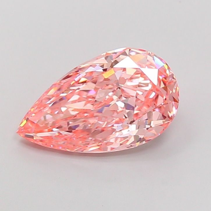 Loose Diamond - PEAR 3.92ct Fancy Vivid Pink VS1: Loose Diamond - PEAR 3.92ct Fancy Vivid Pink VS1 Source: This is a real non-mined Diamond that has been grown in a lab Shape: PEAR Carats: 3.92 Color: Fancy Vivid Pink Certification: IGI Video: