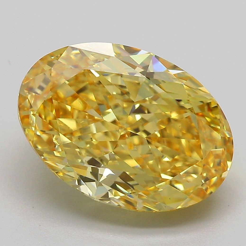 Loose Diamond - OVAL 6.0ct Fancy Vivid Yellow VS1: Loose Diamond - OVAL 6.0ct Fancy Vivid Yellow VS1 Source: This is a real non-mined Diamond that has been grown in a lab Shape: OVAL Carats: 6.0 Color: Fancy Vivid Yellow Certification: IGI Video: