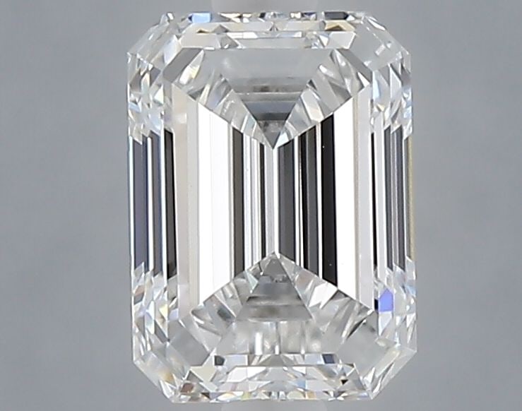 Loose Diamond - EMERALD 1.03ct E VVS2: Loose Diamond - EMERALD 1.03ct E VVS2 Source: This is a real non-mined Diamond that has been grown in a lab Shape: EMERALD Carats: 1.03 Color: E Clarity: VVS2 Certification: NONE Video: