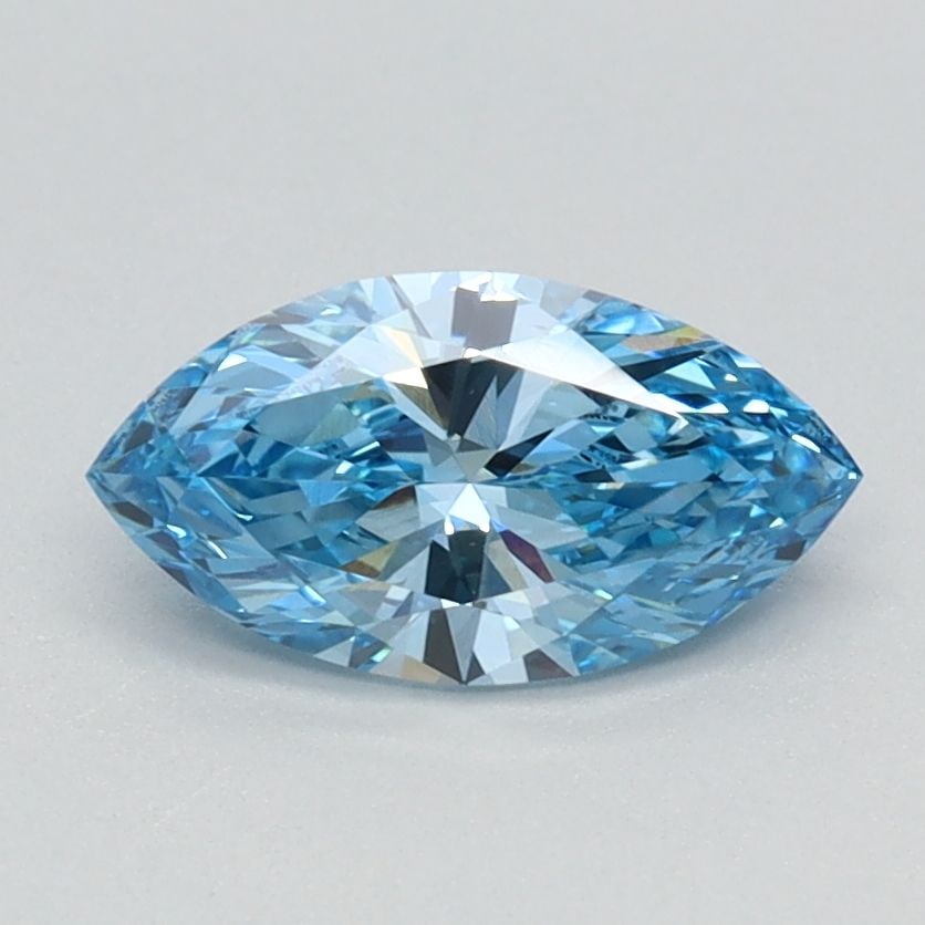 Loose Diamond - MARQUISE 0.7ct Fancy Vivid Blue VS1: Loose Diamond - MARQUISE 0.7ct Fancy Vivid Blue VS1 Source: This is a real non-mined Diamond that has been grown in a lab Shape: MARQUISE Carats: 0.7 Color: Fancy Vivid Blue Certification: IGI
