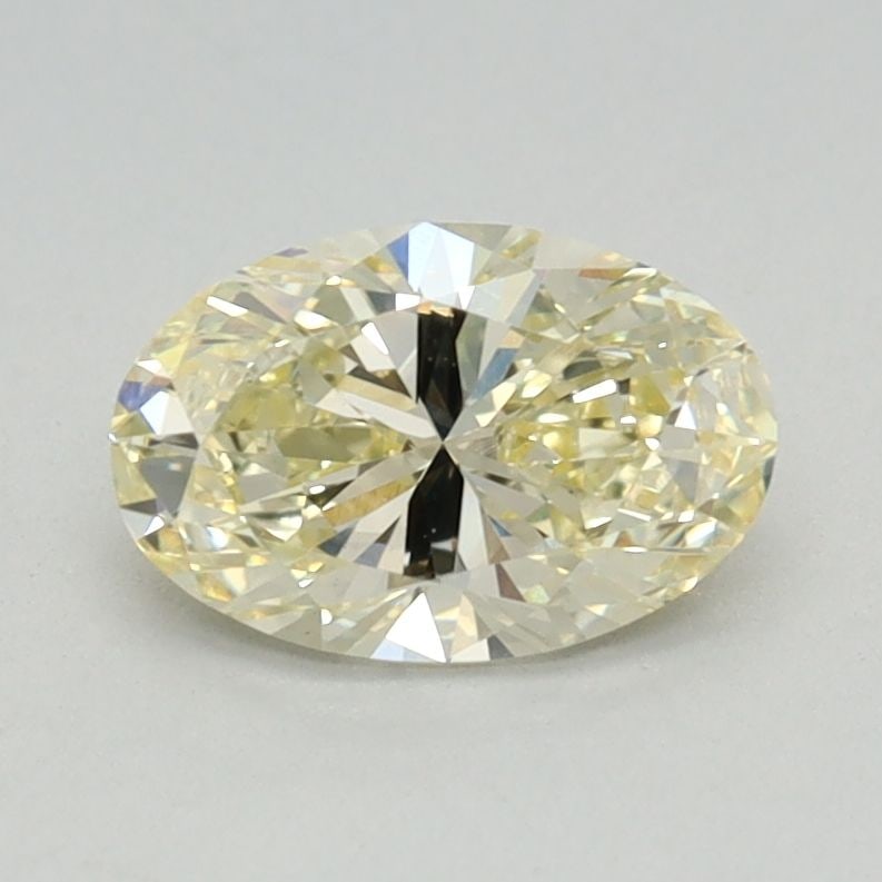 Loose Diamond - OVAL 0.68ct Fancy Light Yellow VS1: Loose Diamond - OVAL 0.68ct Fancy Light Yellow VS1 Source: This is a real non-mined Diamond that has been grown in a lab Shape: OVAL Carats: 0.68 Color: Fancy Light Yellow Certification: IGI Video: