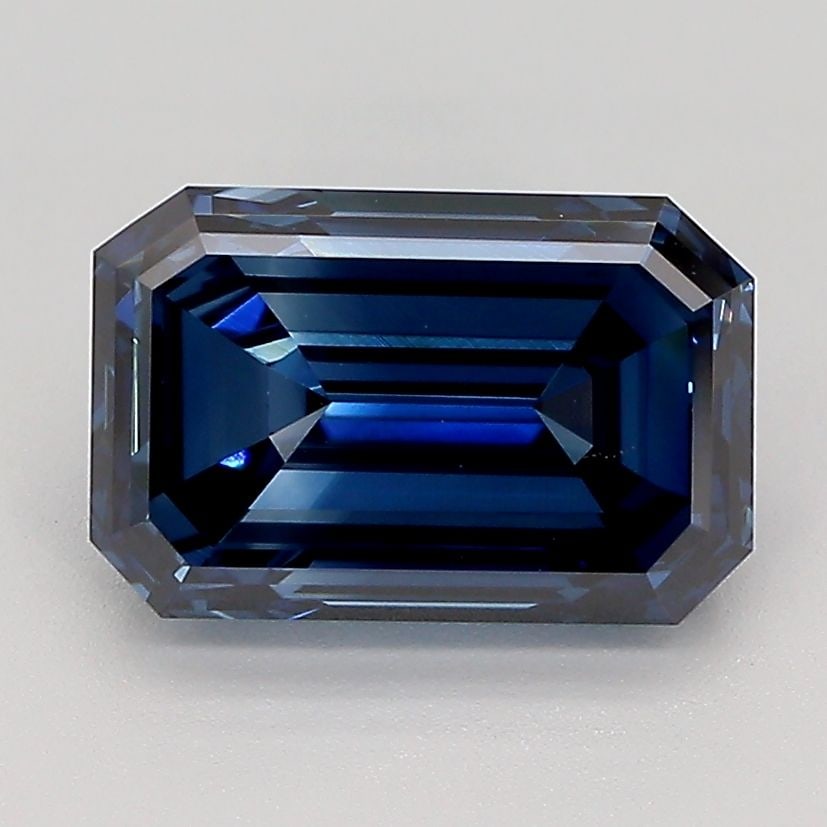 Loose Diamond - EMERALD 2.68ct Fancy Deep Blue VS2: Loose Diamond - EMERALD 2.68ct Fancy Deep Blue VS2 Source: This is a real non-mined Diamond that has been grown in a lab Shape: EMERALD Carats: 2.68 Color: Fancy Deep Blue Certification: IGI Video: