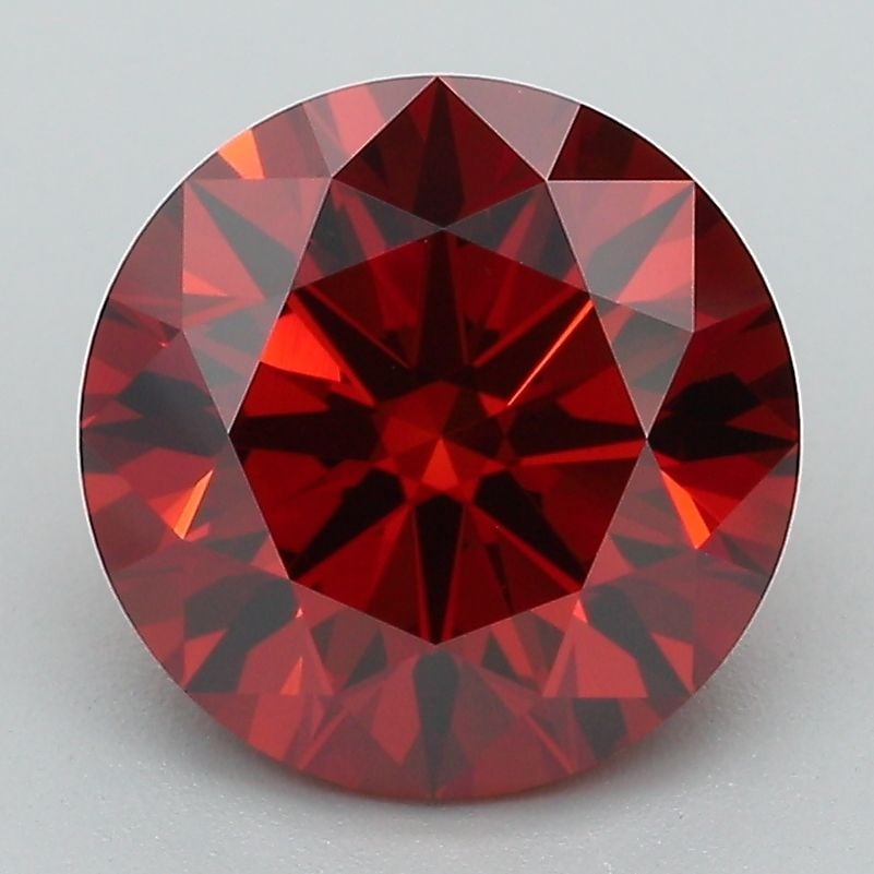 Ideal Loose Diamond - ROUND 3.1ct Fancy Deep Orange VS1 (1 of 1)