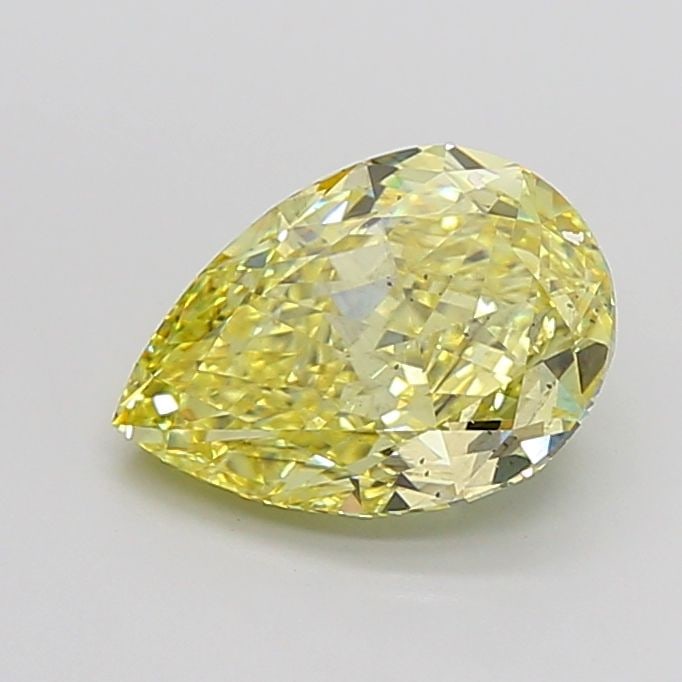 Loose Diamond - PEAR 4.18ct Fancy Vivid Yellow SI1: Loose Diamond - PEAR 4.18ct Fancy Vivid Yellow SI1 Source: This is a real non-mined Diamond that has been grown in a lab Shape: PEAR Carats: 4.18 Color: Fancy Vivid Yellow Certification: IGI Video: