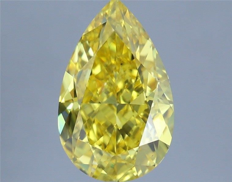 Loose Diamond - PEAR 1.51ct Fancy Vivid Yellow VVS2: Loose Diamond - PEAR 1.51ct Fancy Vivid Yellow VVS2 Source: This is a real non-mined Diamond that has been grown in a lab Shape: PEAR Carats: 1.51 Color: Fancy Vivid Yellow Certification: IGI Video: