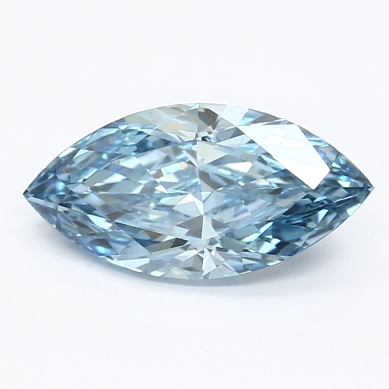 Loose Diamond - MARQUISE 1.47ct Fancy Vivid Blue VS2: Loose Diamond - MARQUISE 1.47ct Fancy Vivid Blue VS2 Source: This is a real non-mined Diamond that has been grown in a lab Shape: MARQUISE Carats: 1.47 Color: Fancy Vivid Blue Certification: IGI Video