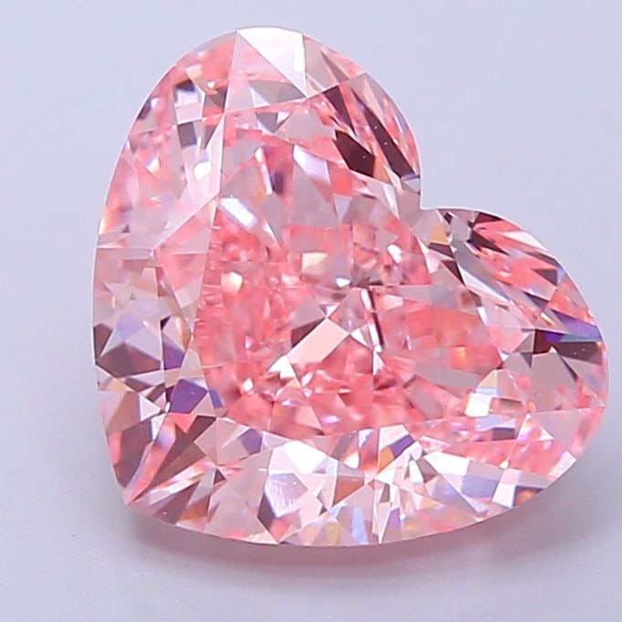Loose Diamond - HEART 3.6ct Fancy Vivid Pink VVS2: Loose Diamond - HEART 3.6ct Fancy Vivid Pink VVS2 Source: This is a real non-mined Diamond that has been grown in a lab Shape: HEART Carats: 3.6 Color: Fancy Vivid Pink Certification: IGI Video: