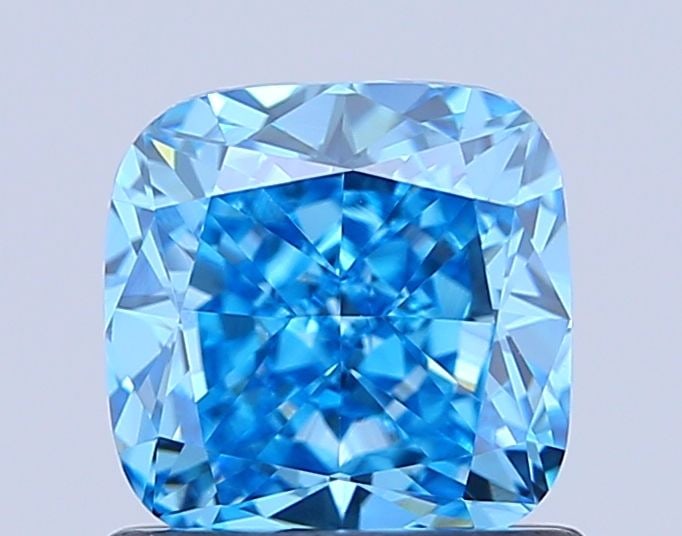 Loose Diamond - CUSHION MODIFIED 1.07ct Fancy Vivid Blue VVS2: Loose Diamond - CUSHION MODIFIED 1.07ct Fancy Vivid Blue VVS2 Source: This is a real non-mined Diamond that has been grown in a lab Shape: CUSHION MODIFIED Carats: 1.07 Color: Fancy Vivid Blue
