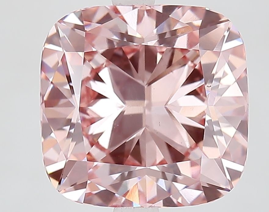Loose Diamond - CUSHION MODIFIED 5.15ct Fancy Intense Pink VS1: Loose Diamond - CUSHION MODIFIED 5.15ct Fancy Intense Pink VS1 Source: This is a real non-mined Diamond that has been grown in a lab Shape: CUSHION MODIFIED Carats: 5.15 Color: Fancy Intense Pink