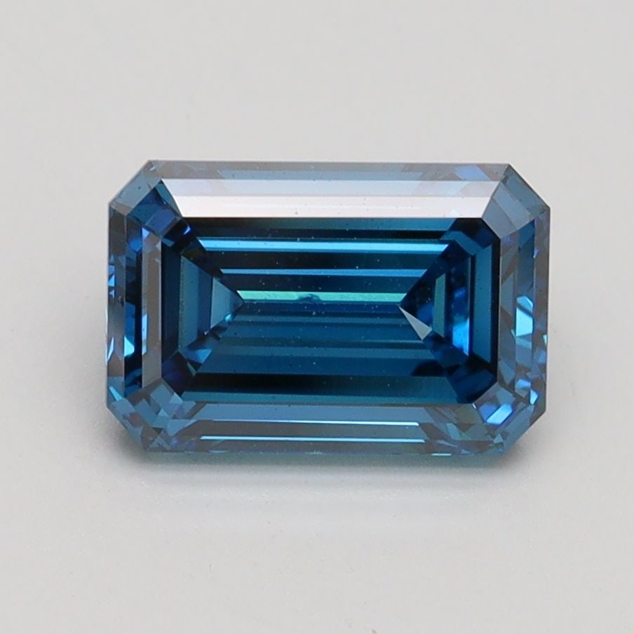 Loose Diamond - EMERALD 1.76ct Fancy Vivid Blue VS1: Loose Diamond - EMERALD 1.76ct Fancy Vivid Blue VS1 Source: This is a real non-mined Diamond that has been grown in a lab Shape: EMERALD Carats: 1.76 Color: Fancy Vivid Blue Certification: IGI Video: