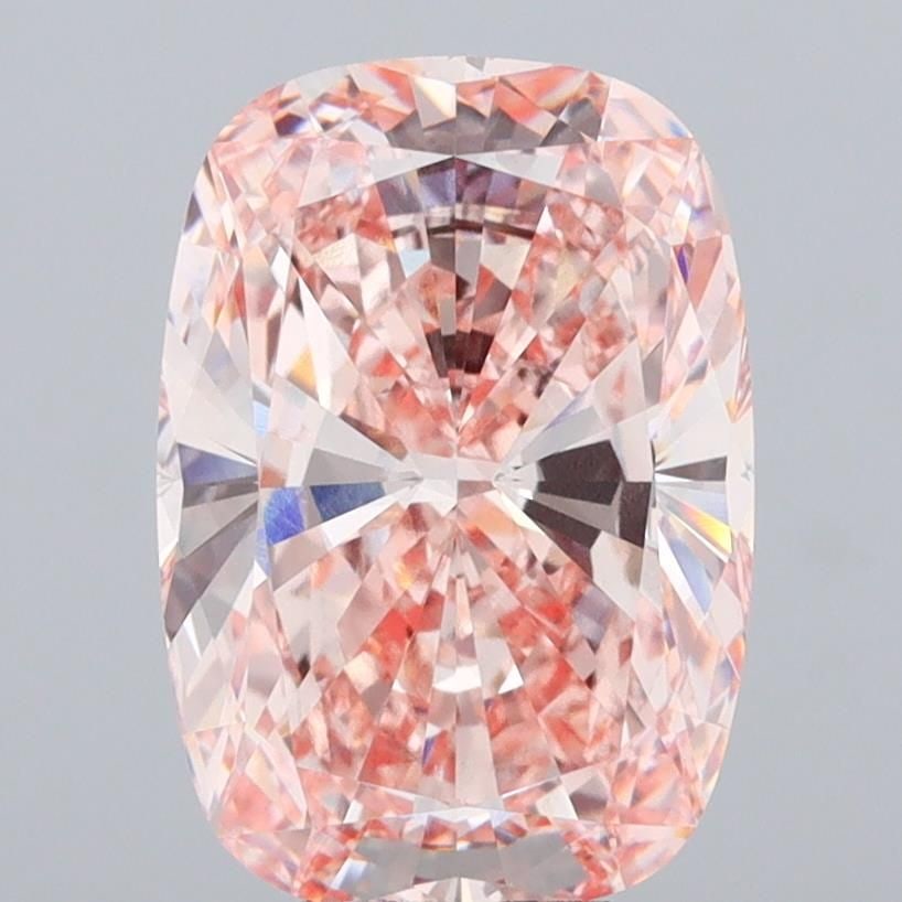 Loose Diamond - CUSHION MODIFIED 10.0ct Fancy Intense Pink VVS2: Loose Diamond - CUSHION MODIFIED 10.0ct Fancy Intense Pink VVS2 Source: This is a real non-mined Diamond that has been grown in a lab Shape: CUSHION MODIFIED Carats: 10.0 Color: Fancy Intense Pink