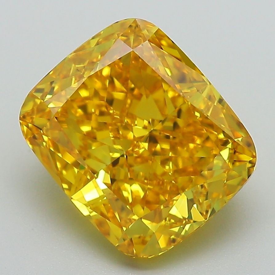 Loose Diamond - CUSHION MODIFIED 4.17ct Fancy Yellow VVS1: Loose Diamond - CUSHION MODIFIED 4.17ct Fancy Yellow VVS1 Source: This is a real non-mined Diamond that has been grown in a lab Shape: CUSHION MODIFIED Carats: 4.17 Color: Fancy Yellow