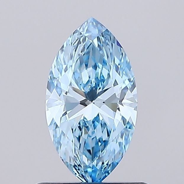 Loose Diamond - MARQUISE 0.72ct Fancy Vivid Blue VVS1: Loose Diamond - MARQUISE 0.72ct Fancy Vivid Blue VVS1 Source: This is a real non-mined Diamond that has been grown in a lab Shape: MARQUISE Carats: 0.72 Color: Fancy Vivid Blue Certification: IGI Vide
