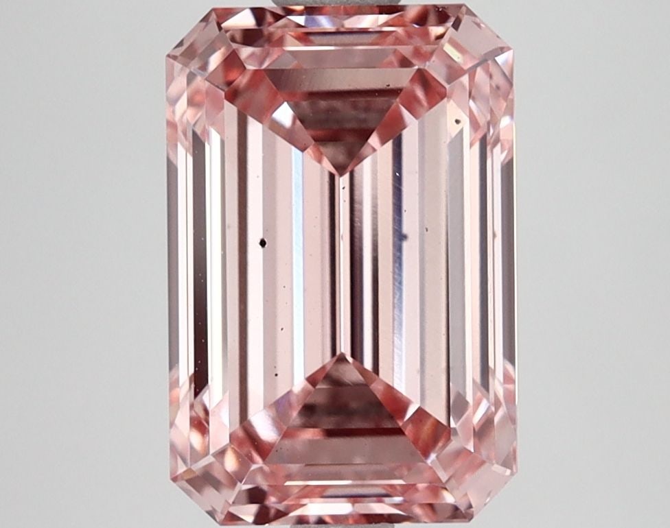 Loose Diamond - EMERALD 3.51ct Fancy Intense Pink VS2: Loose Diamond - EMERALD 3.51ct Fancy Intense Pink VS2 Source: This is a real non-mined Diamond that has been grown in a lab Shape: EMERALD Carats: 3.51 Color: Fancy Intense Pink Certification: IGI