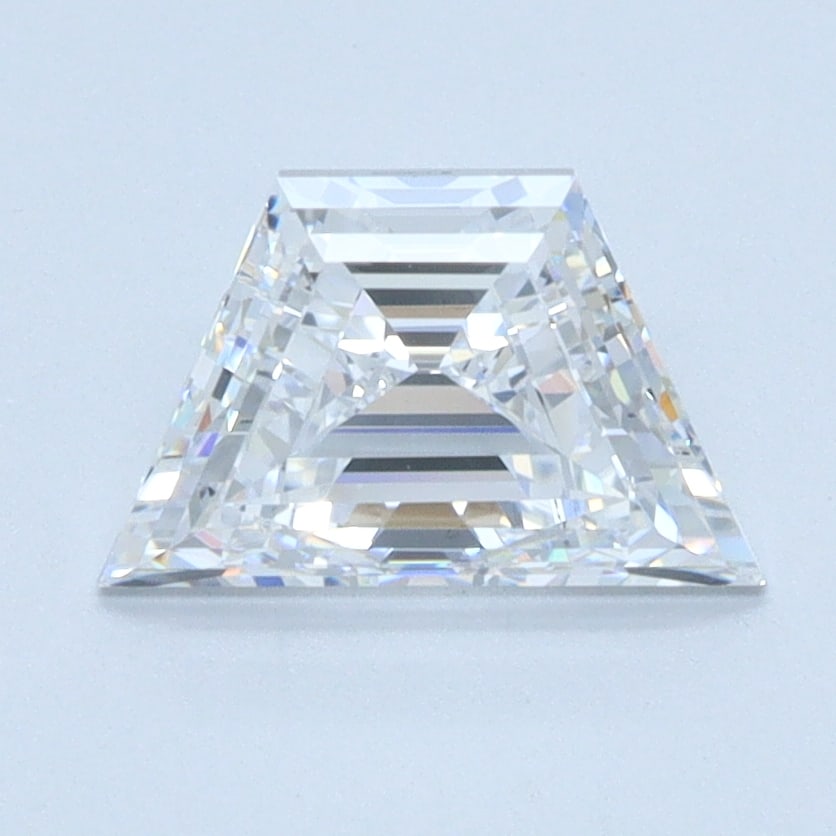 Loose Diamond - TRAPEZE STEP CUT 1.06ct D VVS2: Loose Diamond - TRAPEZE STEP CUT 1.06ct D VVS2 Source: This is a real non-mined Diamond that has been grown in a lab Shape: TRAPEZE STEP CUT Carats: 1.06 Color: D Clarity: VVS2 Certification: