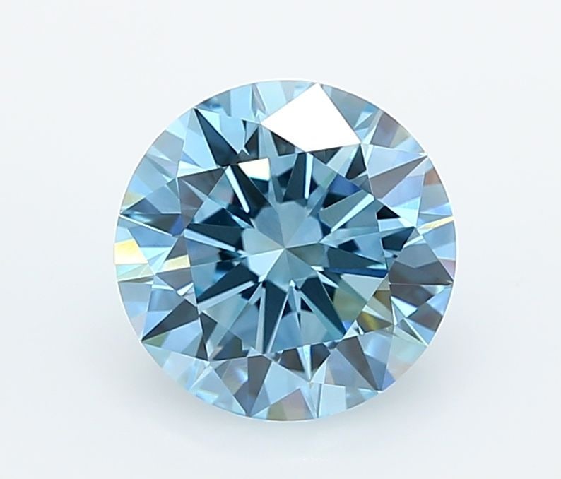 Loose Diamond - ROUND 2.02ct Fancy Vivid Blue VVS1: Loose Diamond - ROUND 2.02ct Fancy Vivid Blue VVS1 Source: This is a real non-mined Diamond that has been grown in a lab Shape: ROUND Carats: 2.02 Color: Fancy Vivid Blue Certification: IGI Video: