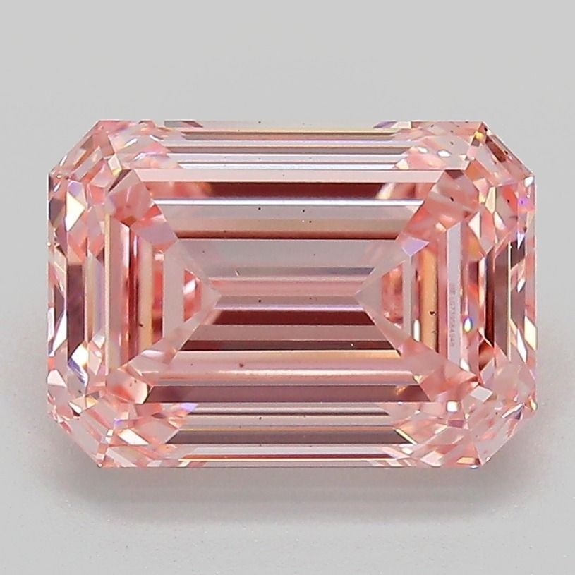 Loose Diamond - EMERALD 3.0ct Fancy Intense Pink VS2: Loose Diamond - EMERALD 3.0ct Fancy Intense Pink VS2 Source: This is a real non-mined Diamond that has been grown in a lab Shape: EMERALD Carats: 3.0 Color: Fancy Intense Pink Certification: IGI Video