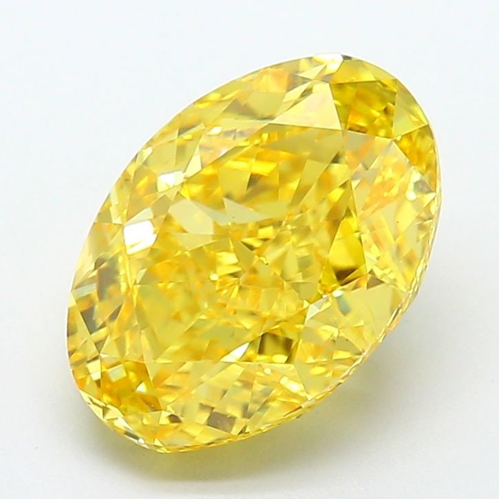 Loose Diamond - OVAL 4.32ct Fancy Vivid Yellow VS1: Loose Diamond - OVAL 4.32ct Fancy Vivid Yellow VS1 Source: This is a real non-mined Diamond that has been grown in a lab Shape: OVAL Carats: 4.32 Color: Fancy Vivid Yellow Certification: IGI Video: