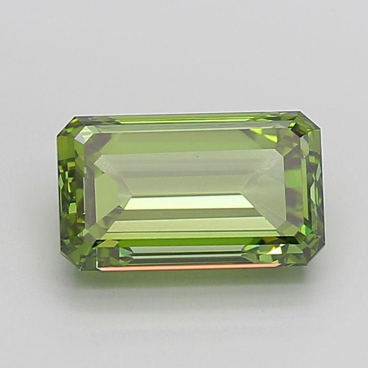 Loose Diamond - EMERALD 5.02ct Fancy Vivid Green VS1: Loose Diamond - EMERALD 5.02ct Fancy Vivid Green VS1 Source: This is a real non-mined Diamond that has been grown in a lab Shape: EMERALD Carats: 5.02 Color: Fancy Vivid Green Certification: IGI Video