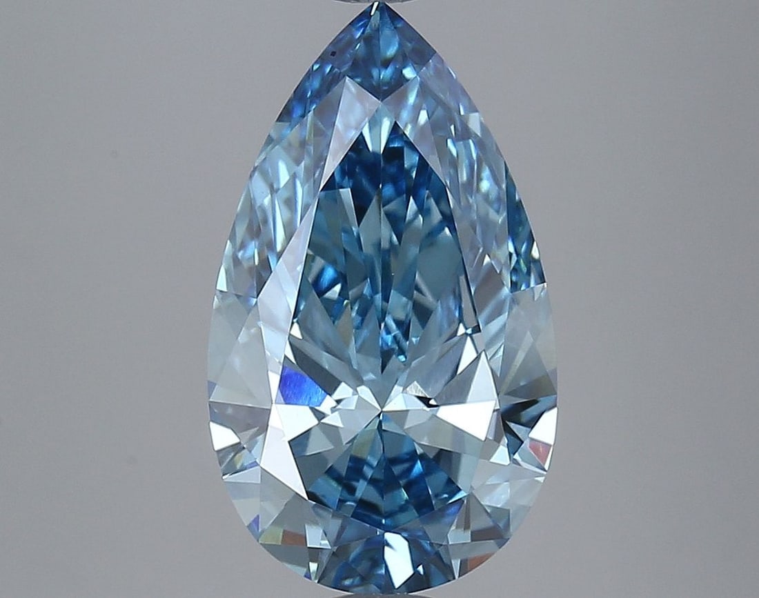 Loose Diamond - PEAR 3.66ct Fancy Vivid Blue VVS2 (1 of 1)