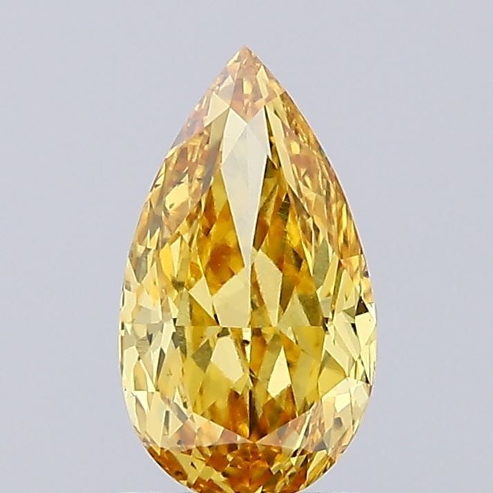 Loose Diamond - PEAR 0.95ct Fancy Vivid Yellow VS2: Loose Diamond - PEAR 0.95ct Fancy Vivid Yellow VS2 Source: This is a real non-mined Diamond that has been grown in a lab Shape: PEAR Carats: 0.95 Color: Fancy Vivid Yellow Certification: IGI Video: