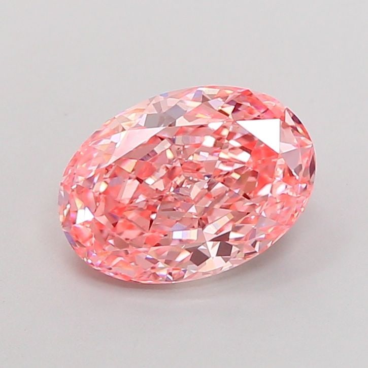 Loose Diamond - OVAL 2.71ct Fancy Vivid Pink VS1: Loose Diamond - OVAL 2.71ct Fancy Vivid Pink VS1 Source: This is a real non-mined Diamond that has been grown in a lab Shape: OVAL Carats: 2.71 Color: Fancy Vivid Pink Certification: IGI Video: