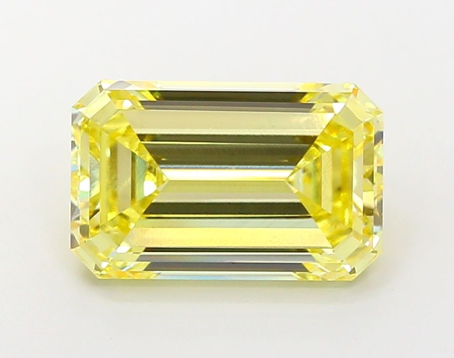 Loose Diamond - EMERALD 7.02ct Fancy Vivid Yellow VS1 (1 of 1)