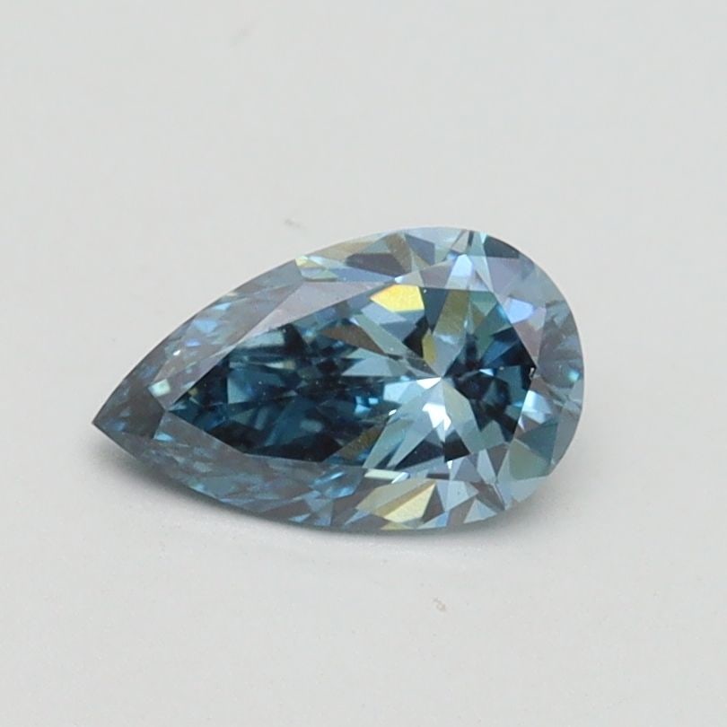 Loose Diamond - PEAR 0.53ct Fancy Vivid Blue VS1: Loose Diamond - PEAR 0.53ct Fancy Vivid Blue VS1 Source: This is a real non-mined Diamond that has been grown in a lab Shape: PEAR Carats: 0.53 Color: Fancy Vivid Blue Certification: IGI Video: