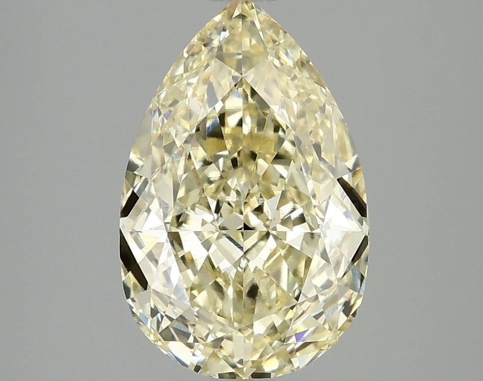Loose Diamond - PEAR 3.09ct Fancy Intense Yellow VVS2: Loose Diamond - PEAR 3.09ct Fancy Intense Yellow VVS2 Source: This is a real non-mined Diamond that has been grown in a lab Shape: PEAR Carats: 3.09 Color: Fancy Intense Yellow Certification: IGI