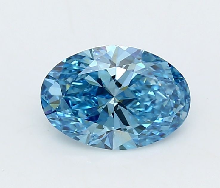 Loose Diamond - OVAL 1.56ct Fancy Vivid Blue VVS1: Loose Diamond - OVAL 1.56ct Fancy Vivid Blue VVS1 Source: This is a real non-mined Diamond that has been grown in a lab Shape: OVAL Carats: 1.56 Color: Fancy Vivid Blue Certification: IGI Video: