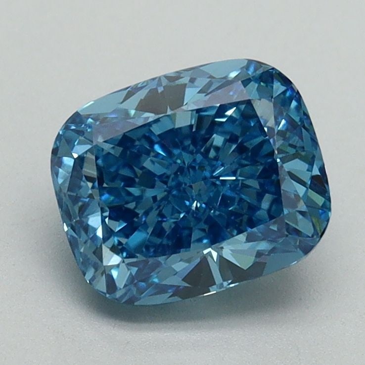 Loose Diamond - CUSHION BRILLIANT 1.52ct Fancy Vivid Blue VS1: Loose Diamond - CUSHION BRILLIANT 1.52ct Fancy Vivid Blue VS1 Source: This is a real non-mined Diamond that has been grown in a lab Shape: CUSHION BRILLIANT Carats: 1.52 Color: Fancy Vivid Blue Certif