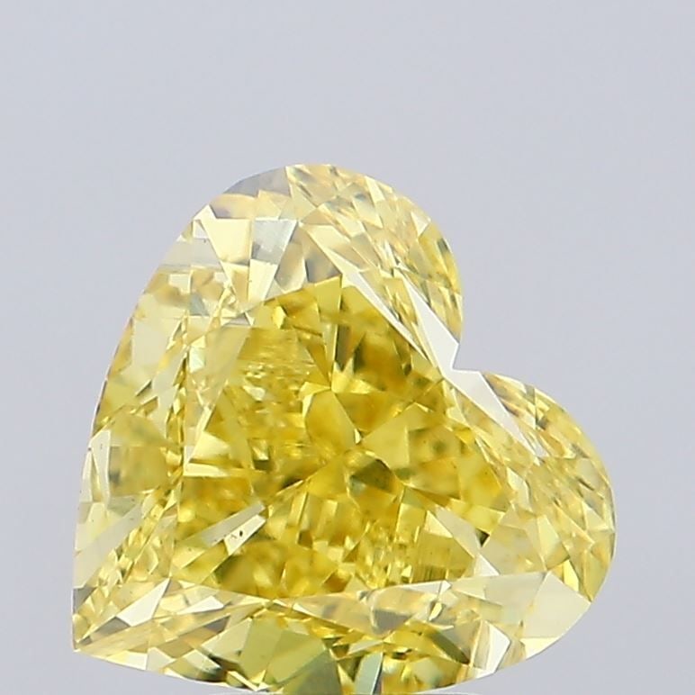 Loose Diamond - HEART 5.45ct Fancy Intense Yellow VS1: Loose Diamond - HEART 5.45ct Fancy Intense Yellow VS1 Source: This is a real non-mined Diamond that has been grown in a lab Shape: HEART Carats: 5.45 Color: Fancy Intense Yellow Certification: IGI