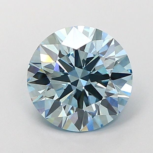 Ideal Loose Diamond - ROUND 1.8ct Fancy Intense Blue VS2: Ideal Loose Diamond - ROUND 1.8ct Fancy Intense Blue VS2 Source: This is a real non-mined Diamond that has been grown in a lab Shape: ROUND Carats: 1.8 Color: Fancy Intense Blue Certification: IGI