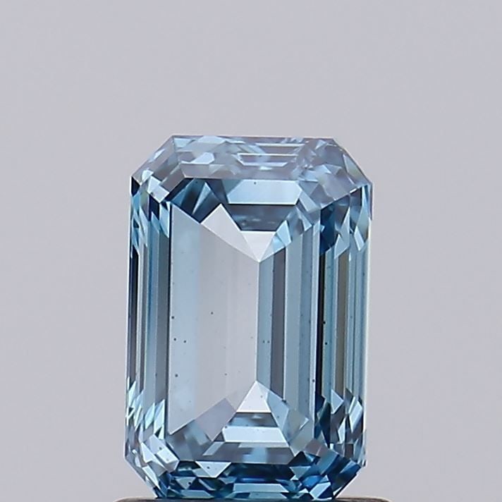 Loose Diamond - EMERALD 1.4ct Fancy Vivid Blue VS2: Loose Diamond - EMERALD 1.4ct Fancy Vivid Blue VS2 Source: This is a real non-mined Diamond that has been grown in a lab Shape: EMERALD Carats: 1.4 Color: Fancy Vivid Blue Certification: IGI Video: