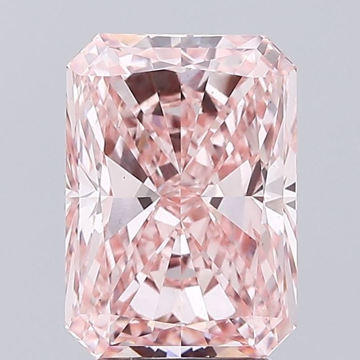 Loose Diamond - RADIANT 3.5ct Fancy Vivid Pink VS1: Loose Diamond - RADIANT 3.5ct Fancy Vivid Pink VS1 Source: This is a real non-mined Diamond that has been grown in a lab Shape: RADIANT Carats: 3.5 Color: Fancy Vivid Pink Certification: IGI Video: