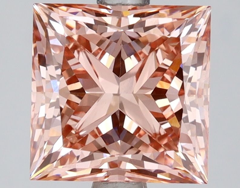 Loose Diamond - PRINCESS 3.06ct Fancy Brownish Pink VS1: Loose Diamond - PRINCESS 3.06ct Fancy Brownish Pink VS1 Source: This is a real non-mined Diamond that has been grown in a lab Shape: PRINCESS Carats: 3.06 Color: Fancy Brownish Pink Certification: IGI