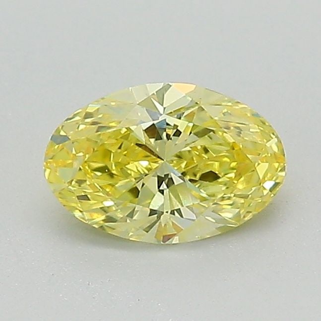 Loose Diamond - OVAL 0.59ct Fancy Vivid Yellow VVS2: Loose Diamond - OVAL 0.59ct Fancy Vivid Yellow VVS2 Source: This is a real non-mined Diamond that has been grown in a lab Shape: OVAL Carats: 0.59 Color: Fancy Vivid Yellow Certification: IGI Video: